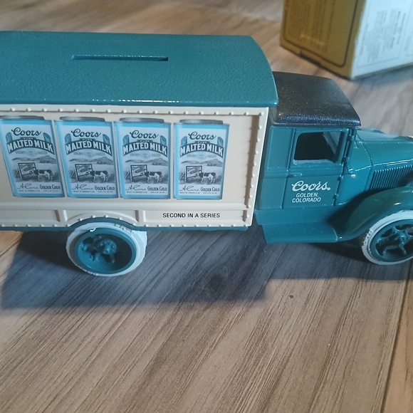 golden rule Other - Coors Malted Milk Toy Truck Coin Bank